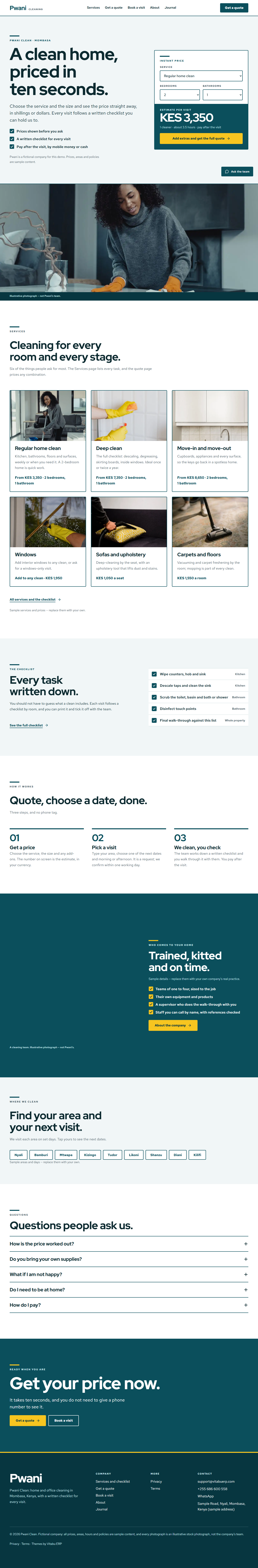 Tidewell full homepage on desktop