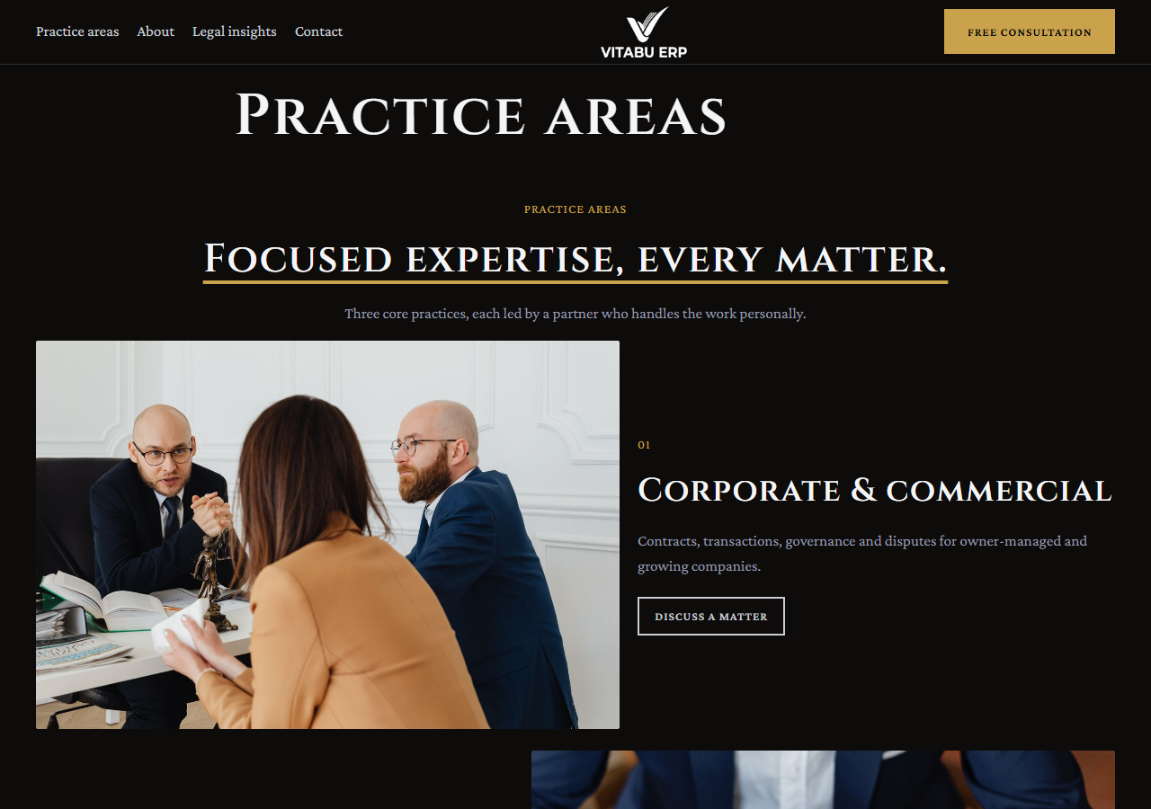 LegalPro practice page