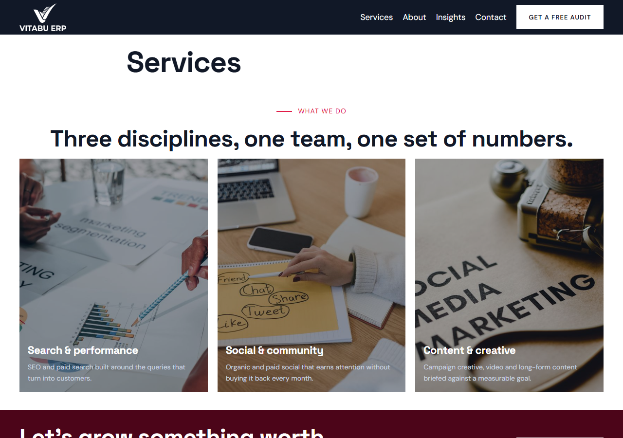 MarketPro services page