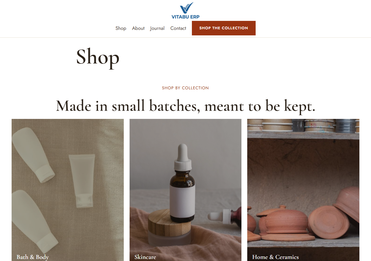 ShopNova shop page