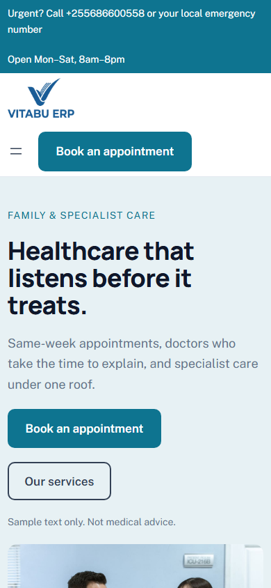 MedicareX homepage on mobile