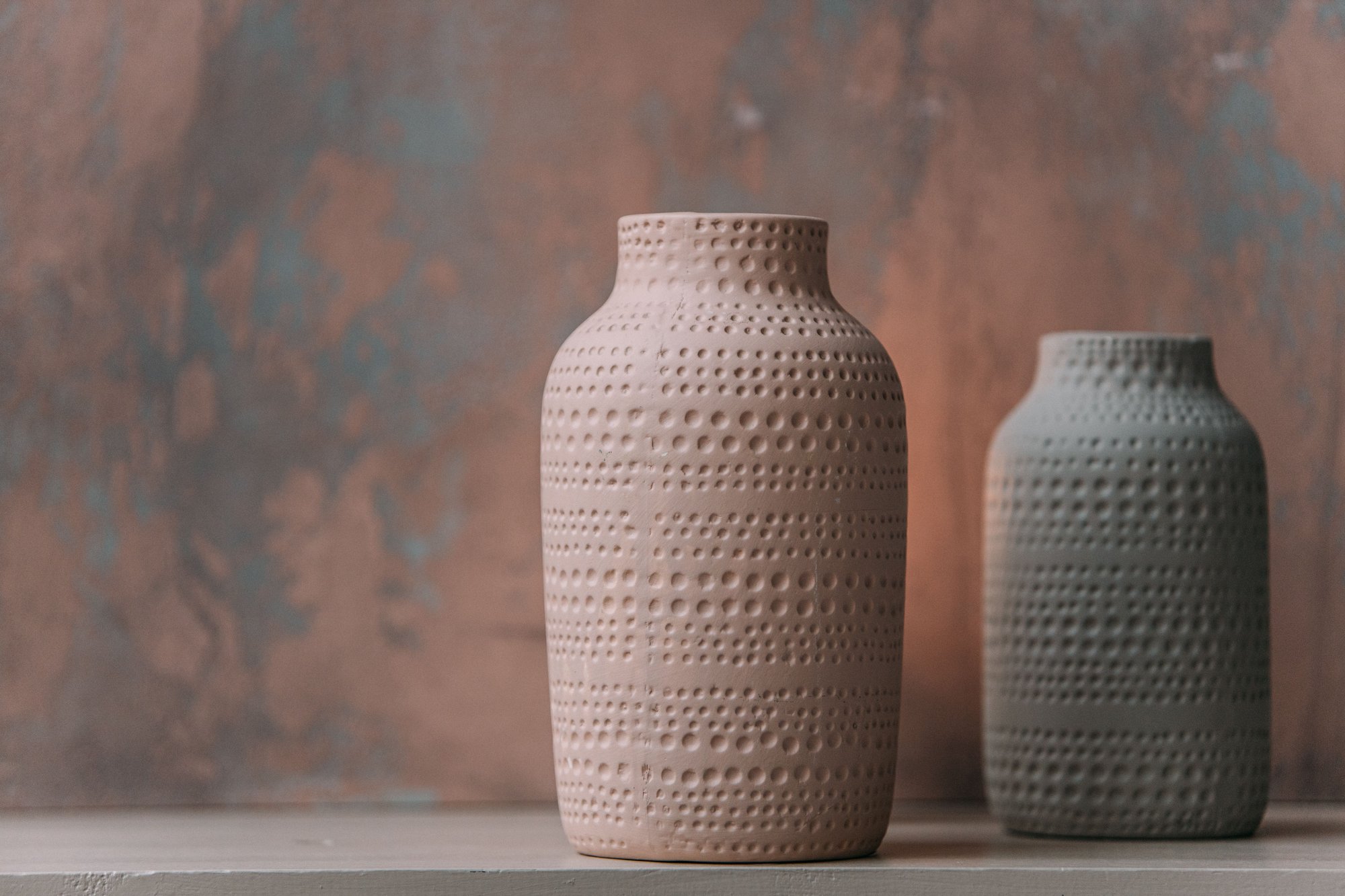 Hand-Thrown Textured Vase